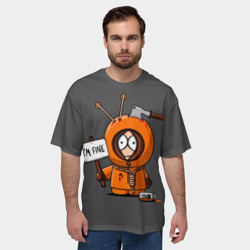 Мужская футболка oversize 3D Я в норме - фото 2