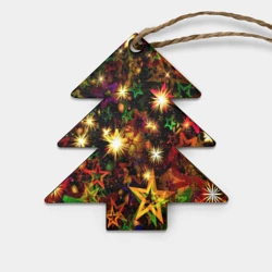 Игрушка деревянная Ёлочка Яркий день