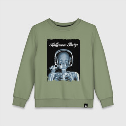 Детский свитшот хлопок Halloween party - skeleton - x-ray