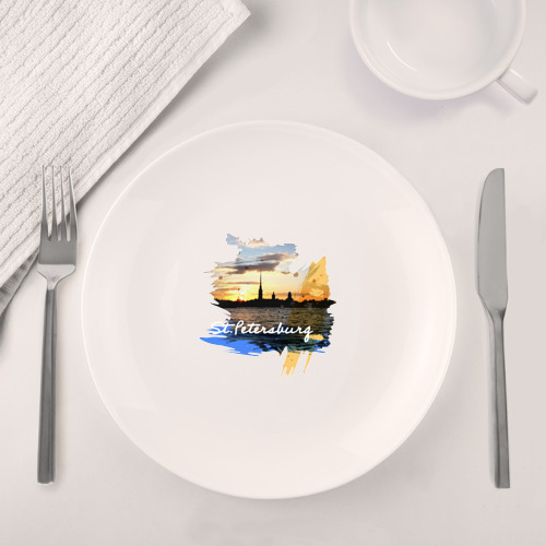Набор: тарелка + кружка Туризм. Россия. Санкт-Петербург - фото 4