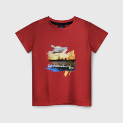 Детская футболка хлопок Туризм. Россия. Санкт-Петербург