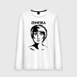 Мужской лонгслив хлопок Zemfira эскиз портрет