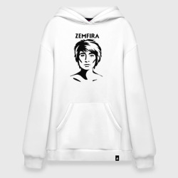 Худи SuperOversize хлопок Zemfira эскиз портрет