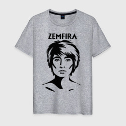 Мужская футболка хлопок Zemfira эскиз портрет