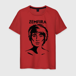 Мужская футболка хлопок Zemfira эскиз портрет