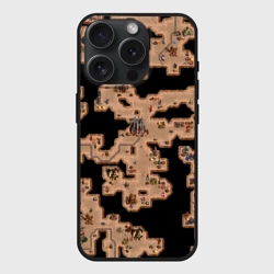 Чехол силиконовый для Apple iPhone 15 Pro Мax матовый Герои 3 Карта Подземелья