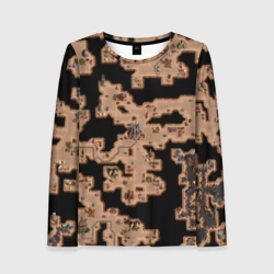 Женский лонгслив 3D Герои 3 Карта Подземелья