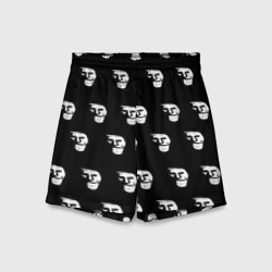 Детские спортивные шорты 3D Dark trollface