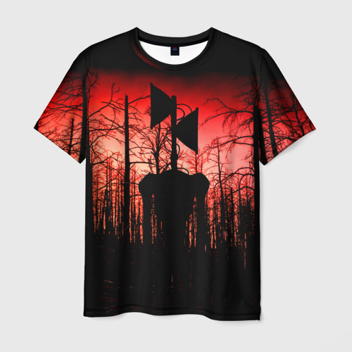 Мужская футболка 3D Сиреноголовый Кровавый Лес, цвет 3D печать