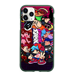 Чехол для iPhone 11 Pro Max матовый Все персонажи из игры