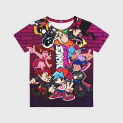 Детская футболка 3D Все персонажи из игры