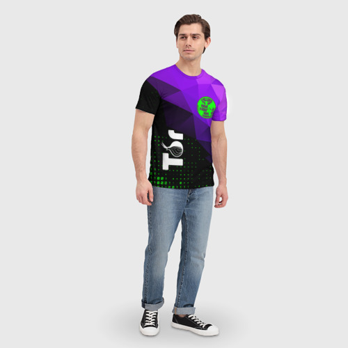 Мужская футболка 3D с принтом Тор tor project browser, вид сбоку #3