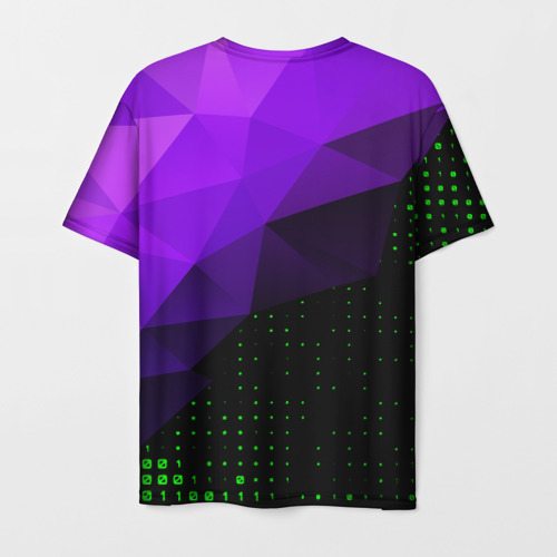 Мужская футболка 3D с принтом Тор tor project browser, вид сзади #1