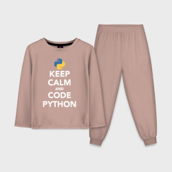 Детская пижама с лонгсливом хлопок Python Пайтон