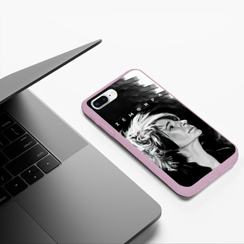Чехол для iPhone 7Plus/8 Plus матовый Zемфира Зефира, цвет розовый - фото 5