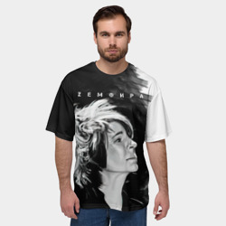 Мужская футболка oversize 3D Zемфира Зефира - фото 2