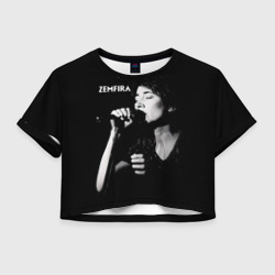 Zемфира концерт – Женская футболка Crop-top 3D с принтом купить