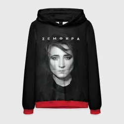 Мужская толстовка 3D Zемфира красивый портрет