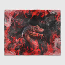 Плед 3D Red n fire dino