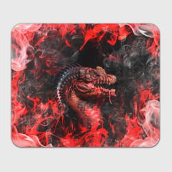 Прямоугольный коврик для мышки Red n fire dino