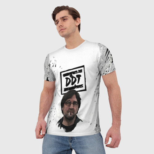 Мужская футболка 3D  ДДТ Юрий Шевчук, цвет 3D печать - фото 3