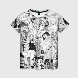Женская футболка 3D Семь смертных грехов, манга