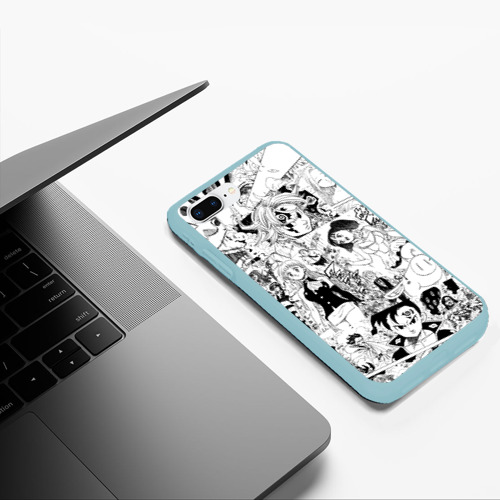 Чехол для iPhone 7Plus/8 Plus матовый Семь смертных грехов, манга, цвет мятный - фото 5