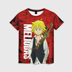 Женская футболка 3D Мелиодас, Meliodas