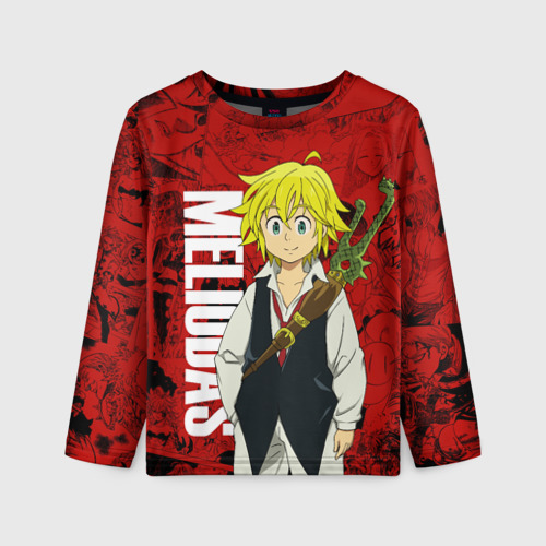 Детский лонгслив 3D Мелиодас, Meliodas, цвет 3D печать