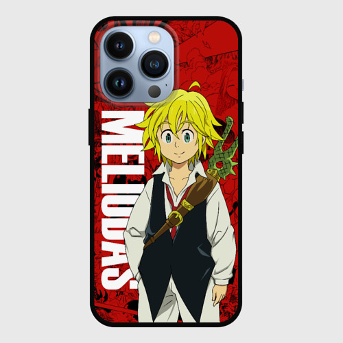 Чехол для iPhone 13 Pro Мелиодас, Meliodas, цвет черный