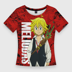 Женская футболка 3D Slim Мелиодас, Meliodas