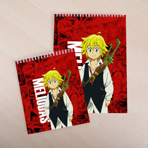 Скетчбук Мелиодас, Meliodas, цвет белый - фото 4