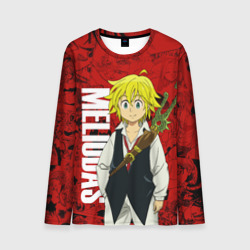 Мужской лонгслив 3D Мелиодас, Meliodas