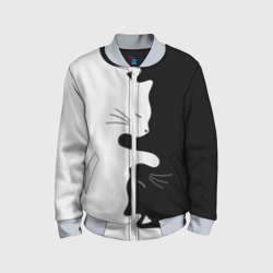 Детский бомбер 3D Коты инь-янь