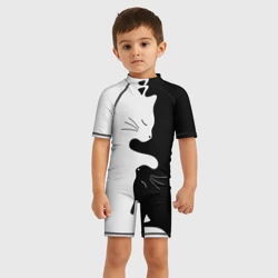 Детский купальный костюм 3D Коты инь-янь - фото 2