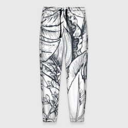 Мужские брюки 3D Тропические листья