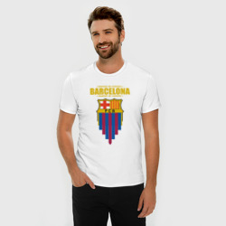 Мужская футболка хлопок Slim Барселона Испания - фото 2