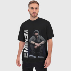 Мужская футболка oversize 3D Eminem - фото 2