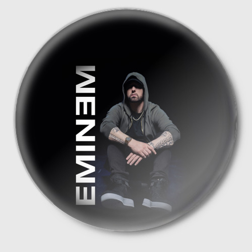 Значок Eminem, цвет белый