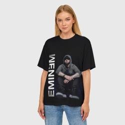 Женская футболка oversize 3D Eminem - фото 2