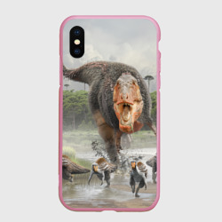 Чехол для iPhone XS Max матовый Т-Рекс Динозавр Dino