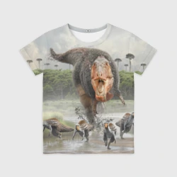 Детская футболка 3D Т-Рекс Динозавр Dino