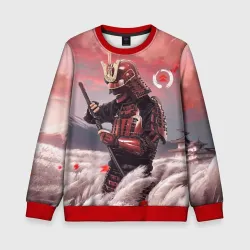 Детский свитшот 3D Ghost of Tsushim Призрак Цусимы