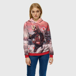 Женская толстовка 3D Ghost of Tsushim Призрак Цусимы - фото 2