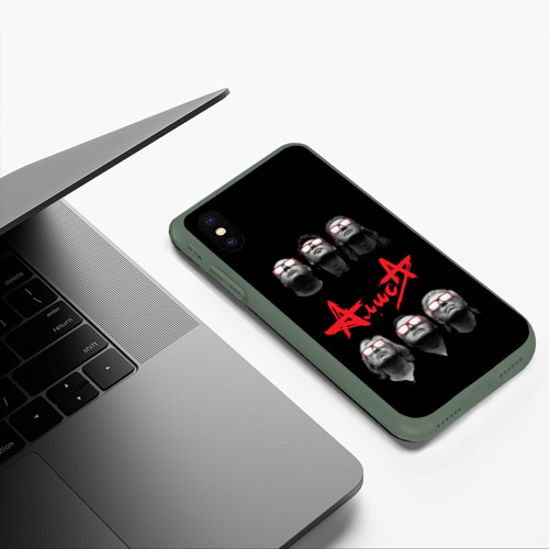 Чехол для iPhone XS Max матовый с принтом АЛИСА, фото #5