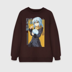 Женский свитшот oversize без начеса хлопок Римуру Темпест