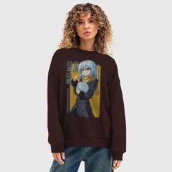 Женский свитшот oversize без начеса хлопок Римуру Темпест - фото 2