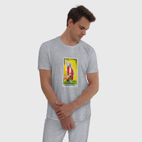 Мужская пижама хлопок Маг | Карта Таро Уэйта, цвет меланж - фото 3