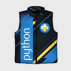 Женский жилет утепленный 3D Python Пайтон