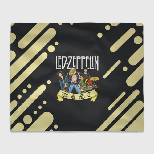 Плед 3D LED Zeppelin лед Зеппелин, цвет 3D (велсофт)